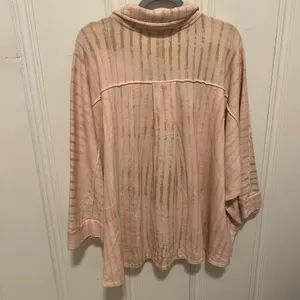 Free People Montauk High/Low Button-Up Shirt Jacket Shacket Tea Combo NWT Size L thumbnail 9