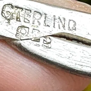 Silver tone braided bangle bracelet thumbnail 5