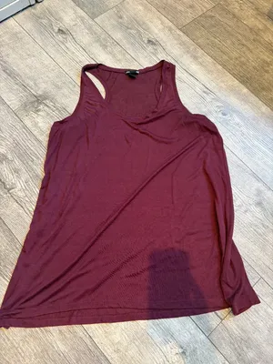 Basic H&M Women's Large Purple Tank Top Round Neck Sleeveless thumbnail 2