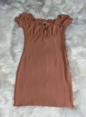 Grey Bandit Orange Mini Dress thumbnail 1