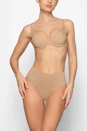 NWT SKIMS Smoothing Intimates Full Coverage Bra in Clay Sz 32B‎ thumbnail 1
