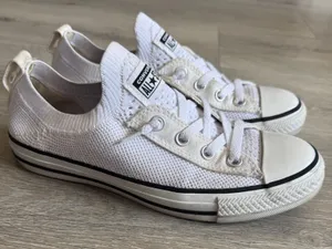 Converse Chuck Taylor All Star Shoreline Knit White Sneakers 565490F Womens 8 thumbnail 1
