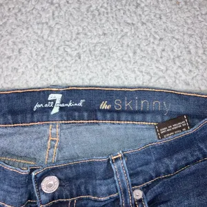 7 For All Mankind‎ The Skinny Jeans Women 31x29 Dark Wash Denim Stretch Pants thumbnail 11