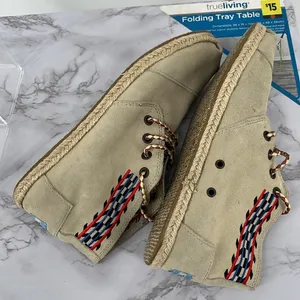 TOMS Sand Alarco Desert Chukka Boot Women 7‎ Aztec Lace Up Booties Beige Boho thumbnail 4