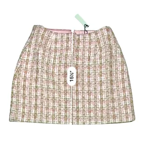 Rumored + Revolve‎ Coco Mini Skirt SMALL Tweed Pink Cottagecore Coquette thumbnail 6