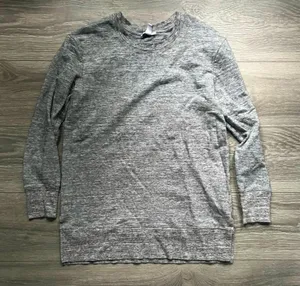 Daily/Ritual Heathered Gray Long Sleeve Crewneck Long Sweatshirt Size M Athletic thumbnail 1