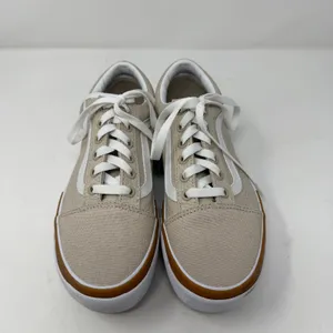 Vans Old Skool Stacked Canvas Platform Sneaker Oatmeal Beige Women Size 7 thumbnail 11