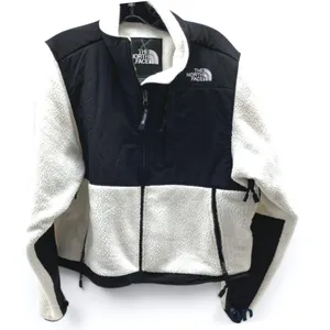 The North Face Womens M Denali 2 Polartec Fleece Jacket Gardenia White Black thumbnail 1