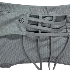 Athleta Womens Sports Bra XL Gray Strappy Back Light Support EUC thumbnail 3