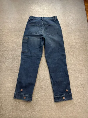 Ripton & Co Jeans Hiker Blue Denim Cargo Pocket Women’s thumbnail 2