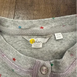Boden Star Print Thermal Pajama Set Gray Waffle Knit Women's US 6 thumbnail 4