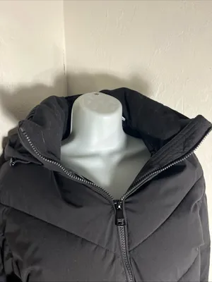 Calvin Klein Women's Black Puffer Coat with Hood Classic retail $400 thumbnail 3