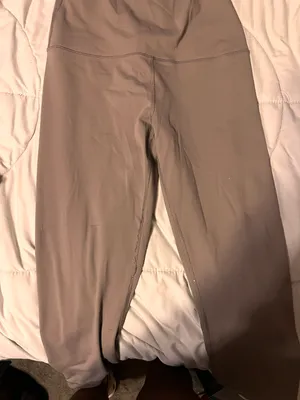 Gray Brown Leggings Tan Size M thumbnail 1
