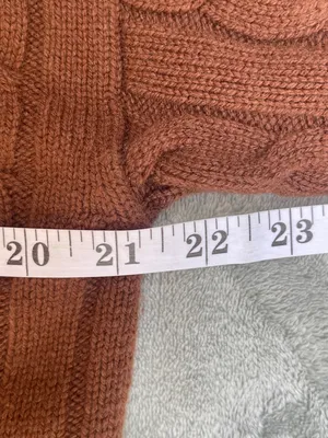 Aritzia Sunday Best Cable Knit Cropped Sweater Brown Luxury Capsule Wardrobe S thumbnail 7