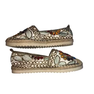 Patrizia Spring Step Maylis Embroidered Espadrilles Size 39 8-8.5 Boho Flats thumbnail 6