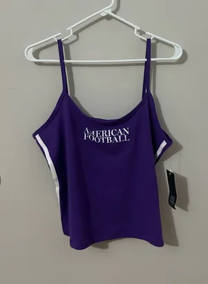 Wild Fable Purple Football Tank Top thumbnail 1