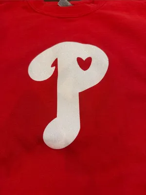 Gildan Red Phillies Crewneck Sweatshirt Size Large - C11-444 thumbnail 3