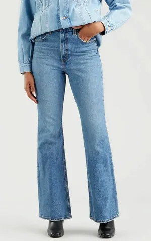 Levi’s‎ Premium Medium Wash 70s High Flare Jeans thumbnail 1
