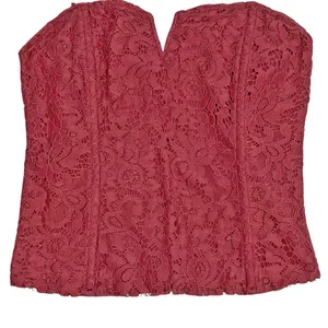 Porridge Anthropologie Corset Top Small Vampy Lace Regencycore Renaissance Goth thumbnail 2