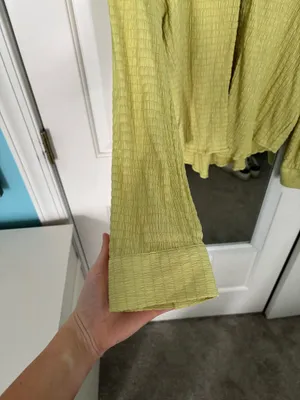 Oversized open polo Green Size M thumbnail 4