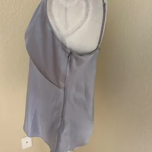 REFORMATION‎ Mickey Satin Top Lavender Size Medium thumbnail 5