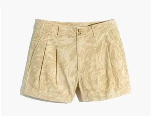 NWT Madewell Pleated Shorts in Brushing Up Size 4 thumbnail 8