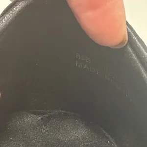 Walking‎ Cradles Black Leather Ballet Flats Bow Whipstitch Womens 8.5 B thumbnail 10