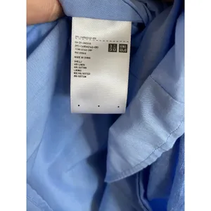 Uniqlo Linen Blend Blue Cap Sleeve A-Line Midi Dress Size Medium thumbnail 7
