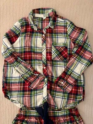 Aerie Plaid Multicolor Pajama Set thumbnail 3