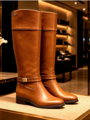 Charter Club Johannes Leather Riding Boots - Cognac - size 8.5 thumbnail 1