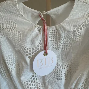 BTB Los Angeles Becca White Eyelet Mini Dress XS NWT thumbnail 6