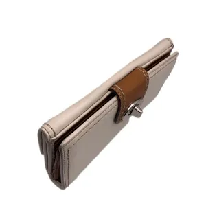 y2k COACH White Brown Turnlock Wallet thumbnail 5