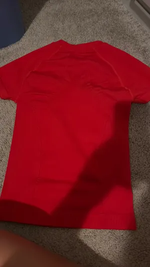 Red Lululemon Swiftly Tech Short Sleeve Shirt thumbnail 3