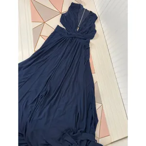 Lulus Vivid Imagination Navy Blue Cutout Maxi Dress Wedding Holiday Medium thumbnail 3