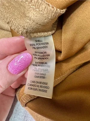 Calvin Klein Faux Suede Zip-Front Midi Dress Tan Camel Brown NWT Size 10 thumbnail 11