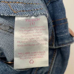 Women’s XS Distressed Jean Overalls High Rise – Vintage Look Short Romper (F10)✨ thumbnail 5