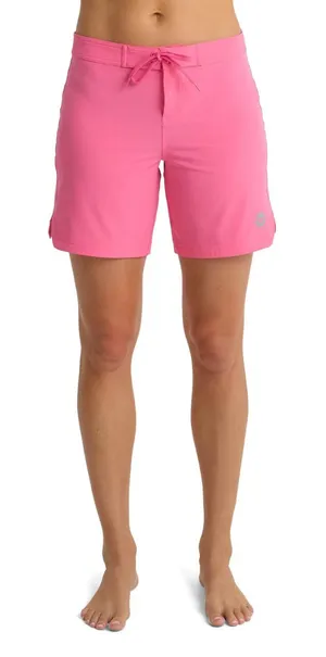 NWT‎ Roxy Womens Sunset Board Shorts Pink 7" Inseam Quick Dry Swim Shorts Small thumbnail 1