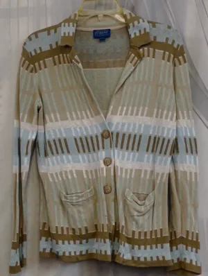 Vintage Pendleton Woolen Mills Womens Abstract Geometric Print Button Cardigan S thumbnail 2