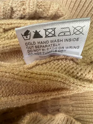 Princess Polly Tan/ Beige cable knit pullover sweater,  Size XS/S thumbnail 6