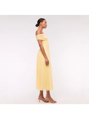 Abercrombie & Fitch -Giselle Drop-Waist Mesh Maxi Dress, M thumbnail 4