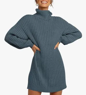Amazon Oversized Sweater Dress Turtleneck thumbnail 1