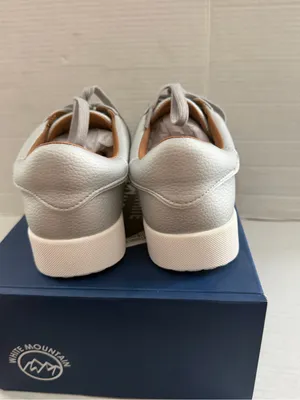 White Mountain Women's Uniform Lace-Up Sneakers Silver Size 9.5 Casual Shoes thumbnail 4