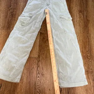 American Eagle Cargo Pants Womens 00 Regular‎ Green Khaki Utility Stretch Baggy thumbnail 5