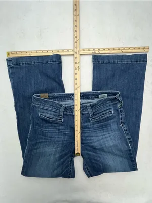 Ariat Women’s Medium Wash Stretch Wide Leg Denim Trouser Jeans Pants⁠ Size 32R thumbnail 15