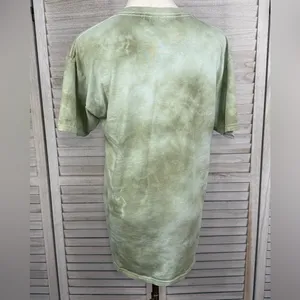 STAR WARS Grogu "May the Force Be with You" Tie Dye T-Shirt Green-Medium thumbnail 2