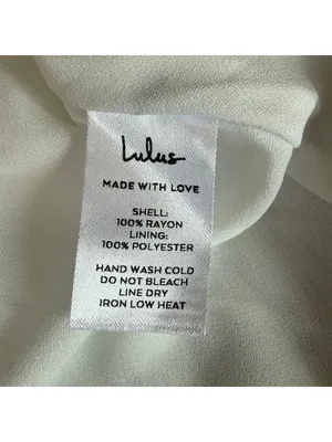 NWT Lulus Harbor Point Wrap Dress Womens Medium White Bridal Shower Bachelorette thumbnail 5