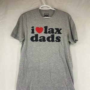 Lacrosse Fanatics "I Love lax dads t-shirt womens sz M thumbnail 1