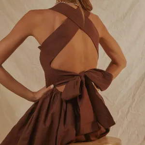 Peppermayo Chocolate Backless Dress thumbnail 2