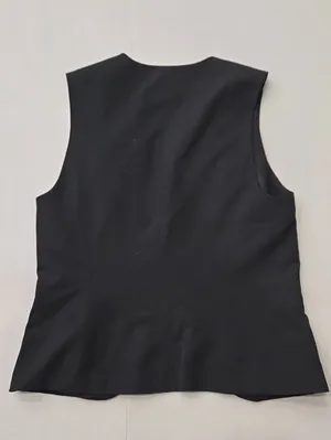 New H&M Black Tailored Women's Vest Size XS thumbnail 3