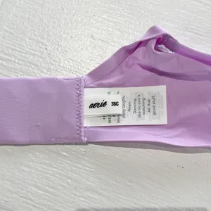 Aerie New SMOOTHEZ Microfiber Underwire Unlined Bra Lavender Lake Size 36C thumbnail 14